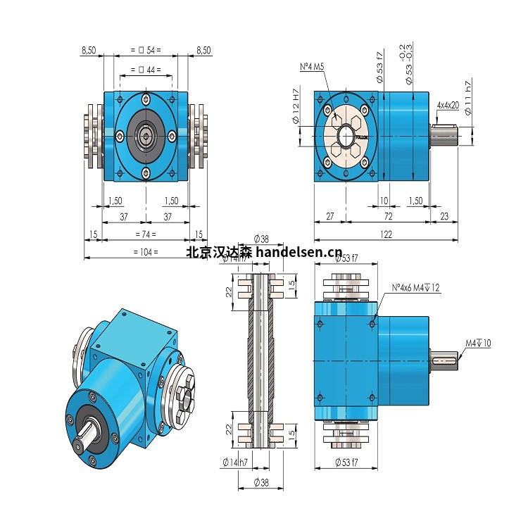 unimec 54 RA錐齒輪箱