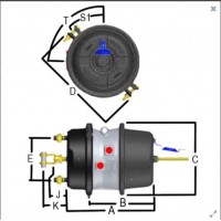 瑞典進口瀚德Haldex  Brake 組合彈簧制動器GoldSeal