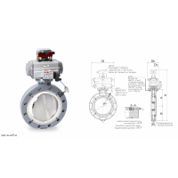 德國WAREX閥門，DKZE 103 APS? 系列蝶閥，采用單一偏心設(shè)計(jì)