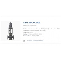 BUROCCO VPOO-2000系列性能卓越法蘭連接氣動開關(guān)雙通閥重載型