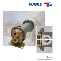 FUNKE 管殼式換熱器，主要用于冷卻液體，如潤(rùn)滑油、以及通過飽和蒸汽加熱