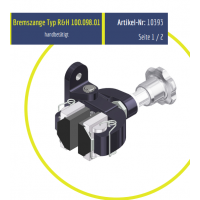 Rietschoten 機(jī)械制動(dòng)器R&H 100.098.01型，制動(dòng)力高達(dá) 880 N